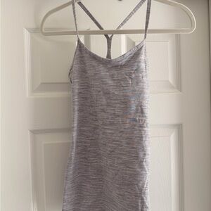 Lululemon Y Strap Light Gray Heather Strappy Tank Top - Women